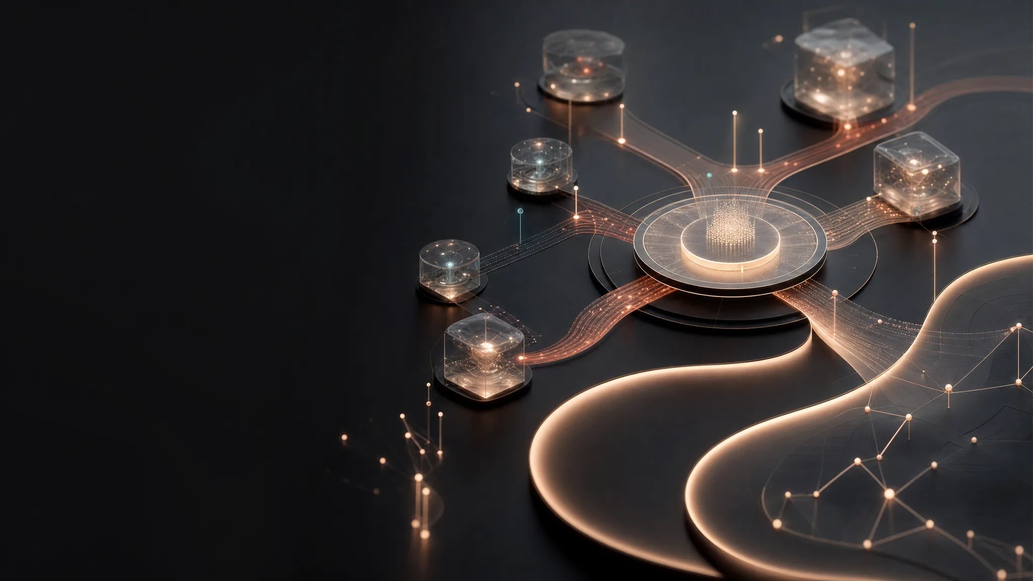 A governed network of enterprise AI agents coordinating work through a trusted control plane.
